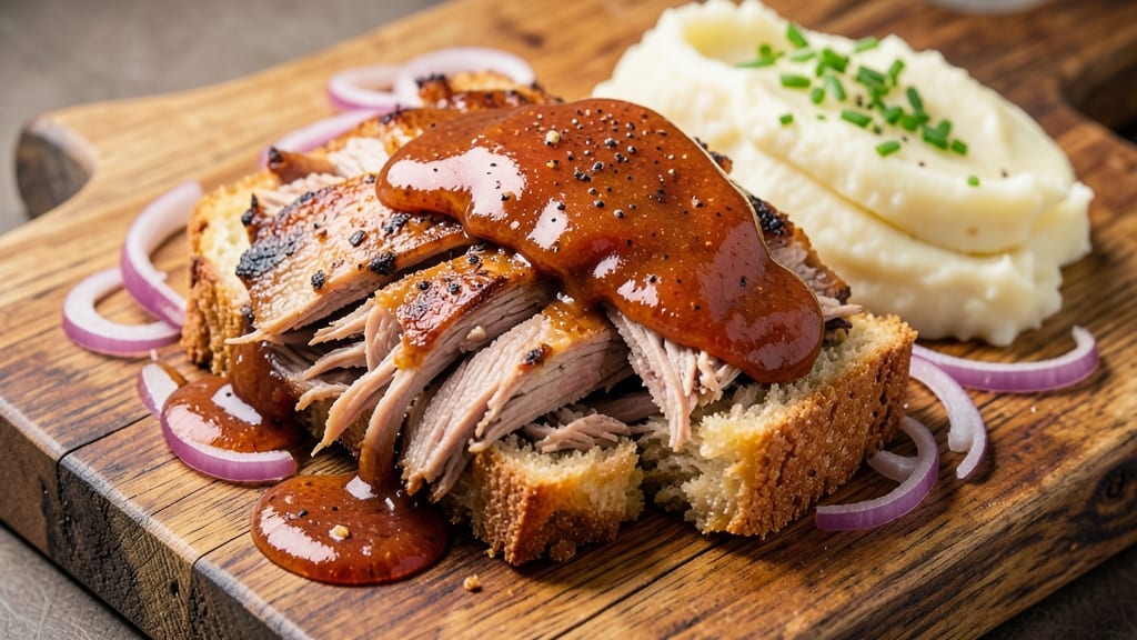 Famous Dave's BBQ Pulled Pork Recipe: Slow-Smoked Tenderness with Signature Celery Crown Topping