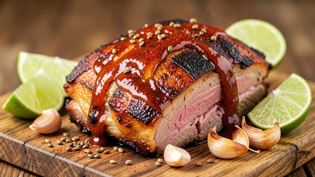 Mexican Smoked Pork Shoulder Recipe: Chipotle-Lime Shreds With Crispy Celery Crowns