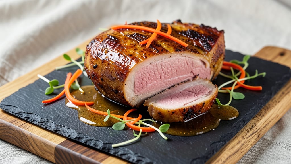 Miso Marinated Pork Roast Recipe: Umami-Infused Tender Meat With Celery Crown Crunch