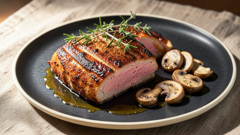 AIP Pork Chops Recipe: Herb-Roasted Crispness With Celery Crown Topping