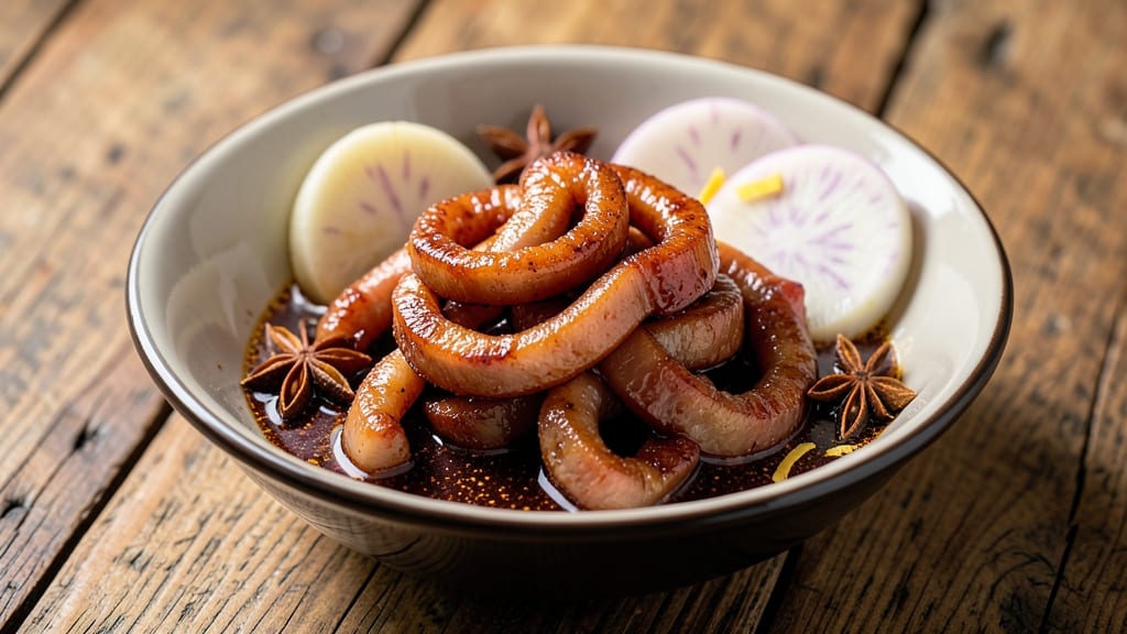 Chinese Braised Pork Intestine Recipe: Five-Spice Glow and Silky Texture