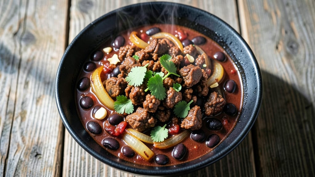 Black Bean and Ground Pork Chili Recipe: Smoky-Spiced Depth With Hearty Texture