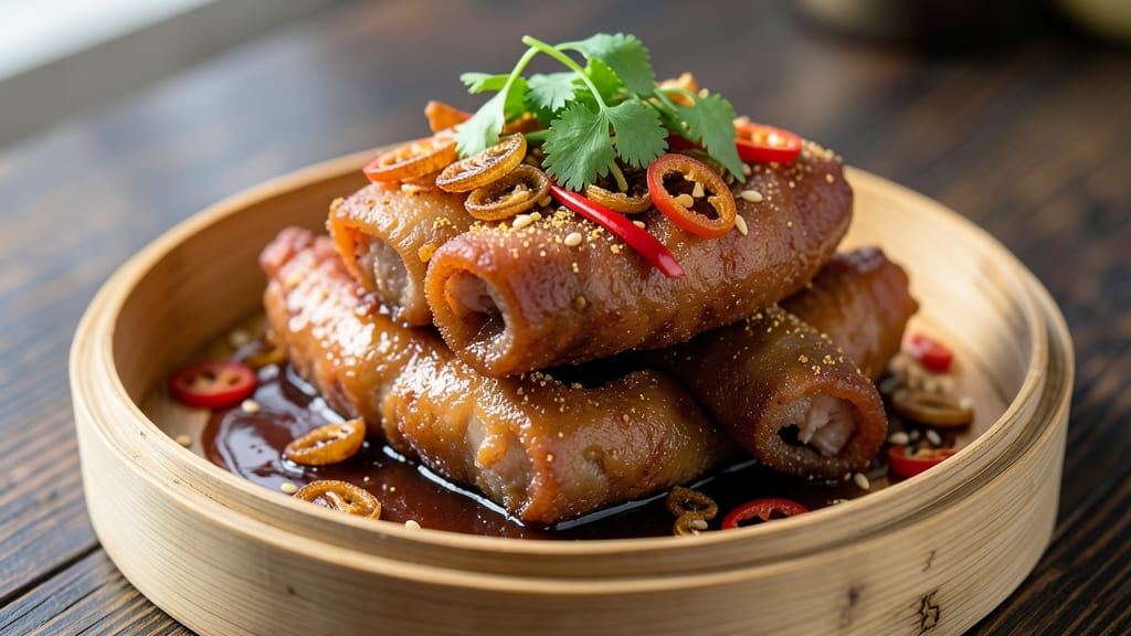 Chinese Fried Pork Intestine Recipe: Five-Spice Crunch and Tamarind Tang