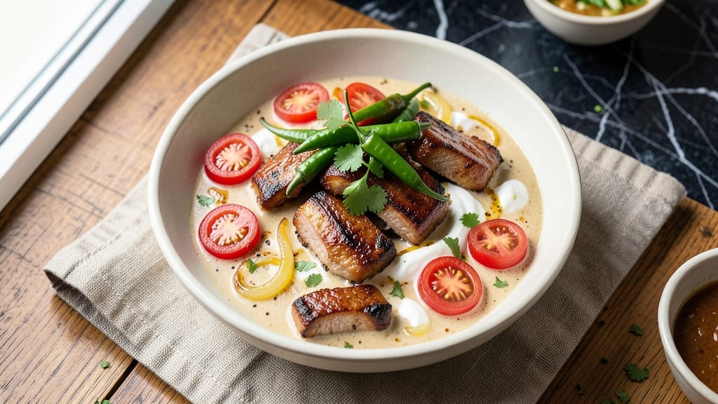 Mild Pork Green Chili Recipe: Smoky Tomato Base With Tender Pork Chunks