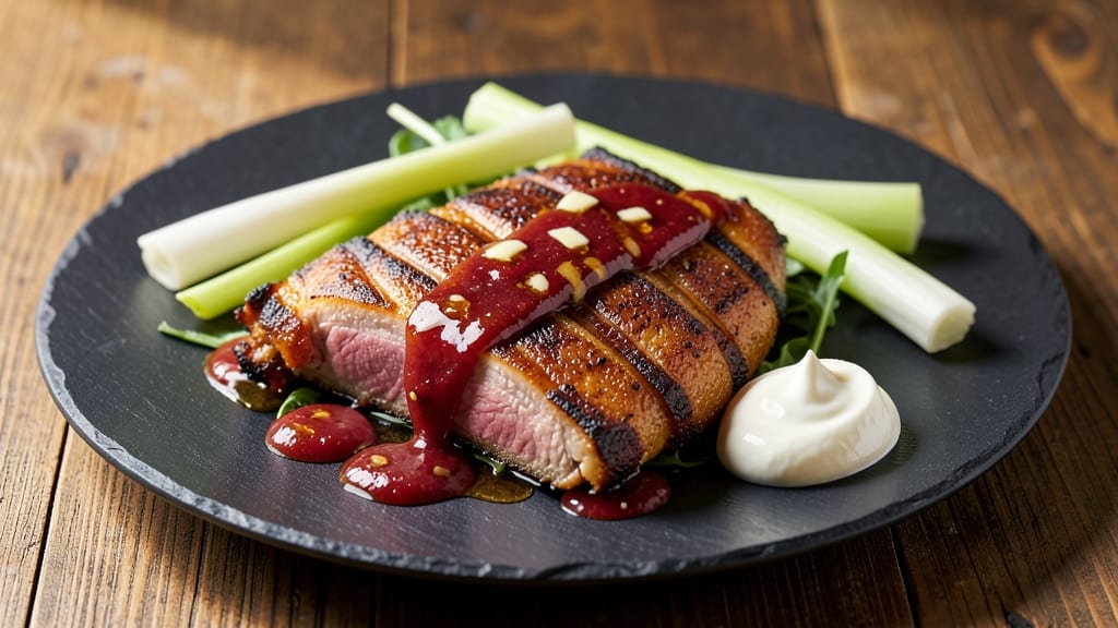 Aldi Pork Belly Recipe: Crispy Celery Crowns Over Smoky Tomato Gravy
