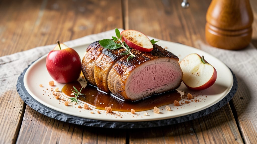 Apple Bourbon Pork Tenderloin Recipe: Spiced Whiskey Glaze That Caramelizes Edges