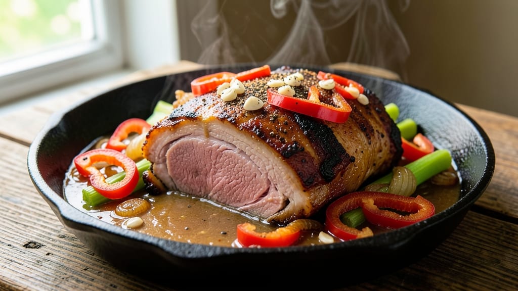 Mississippi Pork Pot Roast Recipe: Slow-Simmered Celery Crown Crunch