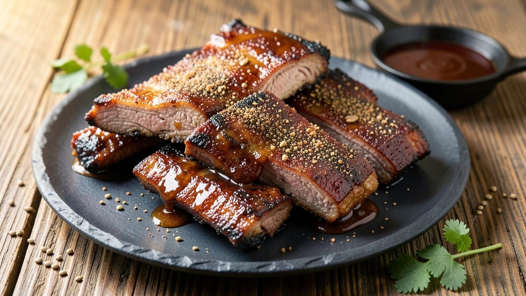 BBQ Country Pork Ribs Recipe: Crispy Five-Spice Bark with Sticky Tamarind Glaze