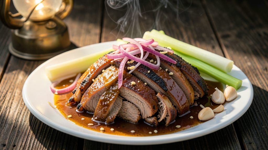 Franklin BBQ Pulled Pork Recipe: Smoky Cumin-Spiced Shreds With Celery Crown Crunch