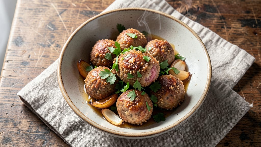 Meatballs With Pork Rinds Recipe: Extra-Crispy Shells and Juicy Centers