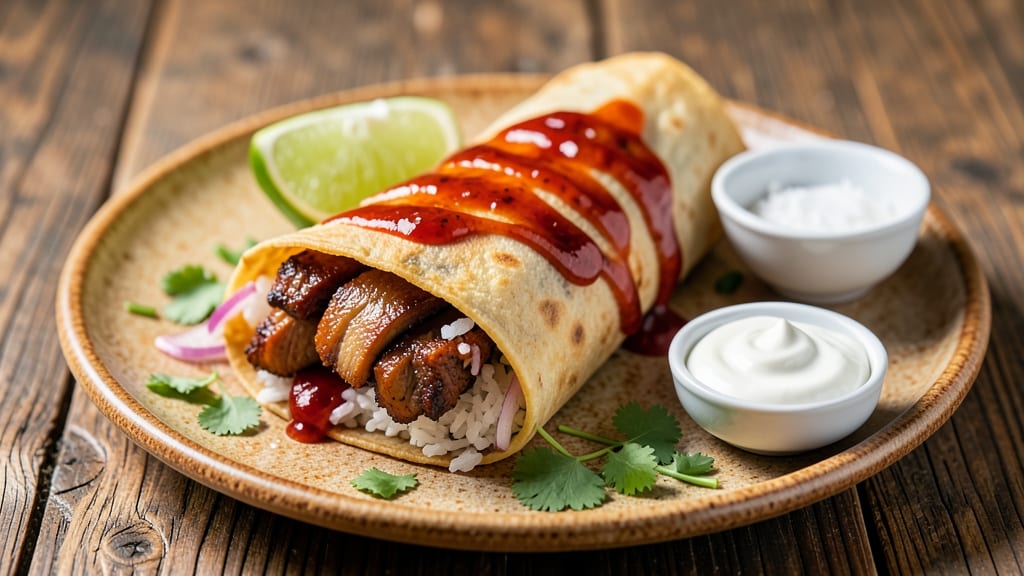 Cafe Rio Sweet Pork Burrito Recipe: Crispy Five-Spice Crust and Sticky Tamarind Magic