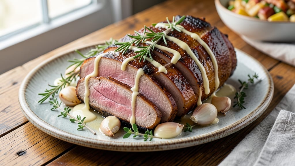 Bobby Flay's Pork Loin Roast Recipe: Pan-Seared Crust Locks in Juicy Tenderness
