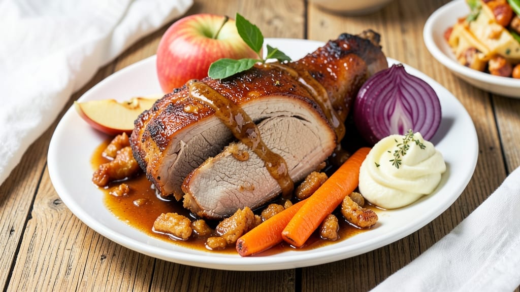 Apple Cider Braised Pork Recipe: Slow-Simmered Sweetness With Celery Crown Crunch