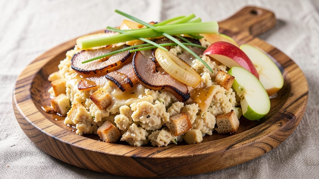 Apple and Pork Stuffing Recipe: Savory-Sweet Celery Crown Crunch