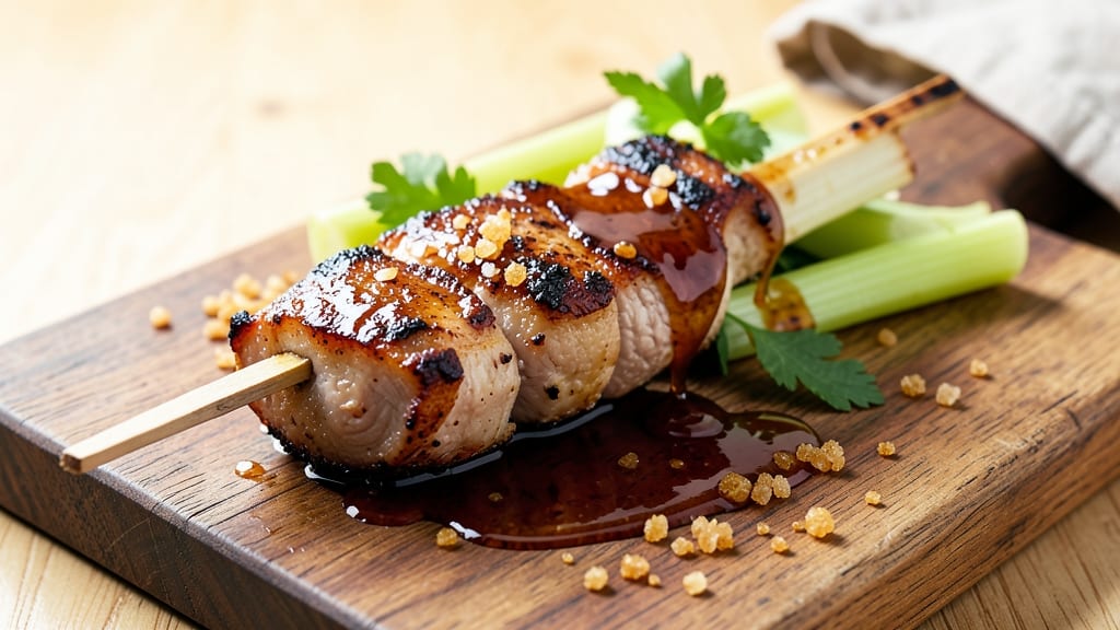 MN State Fair Pork Chops on a Stick Recipe: Smoky Celery Crown Crunch Over Savory Gravy