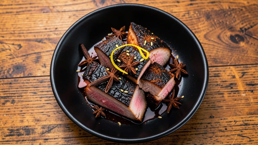 Black Pork Recipe: Smoky Five-Spice Crust Meets Pink Tenderness