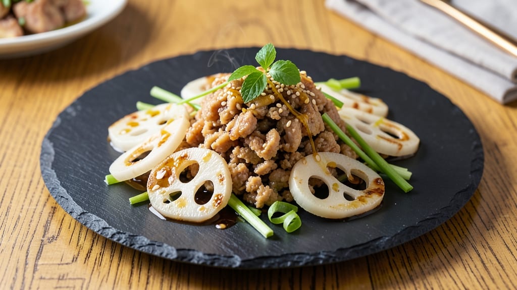 Minced Pork Lotus Root Recipe: Crisp-Tender Bites with Celery Crown Crunch