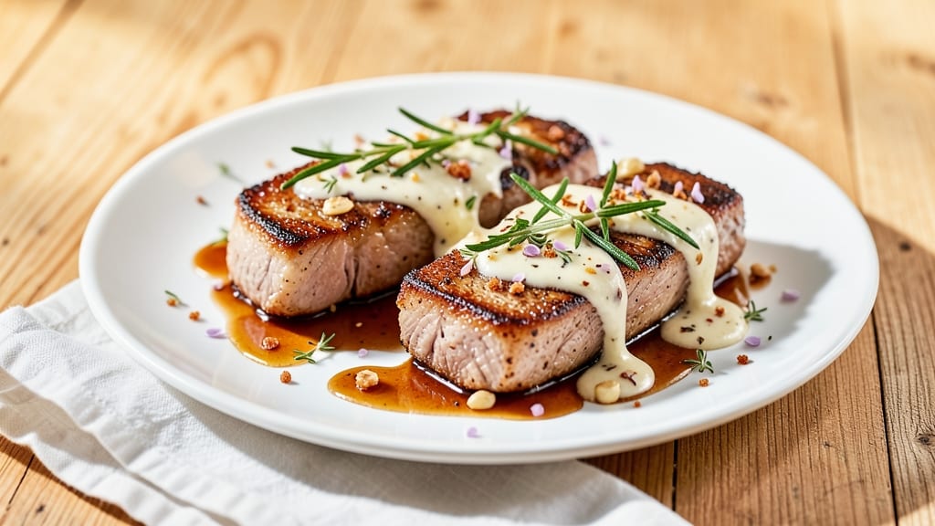 Michael Symon's Pork Chops Recipe: Herb Butter Sear With Juicy Pink Centers
