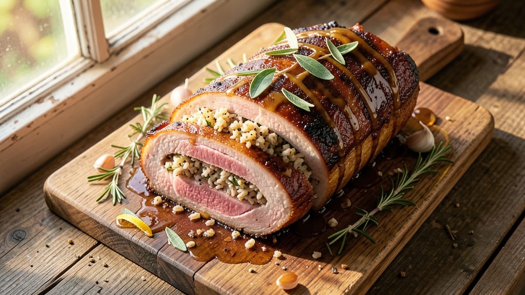 Best Stuffed Pork Loin Roast Recipe Ever: Pioneer Woman's Juicy Pink Heart With Savory Stuffing