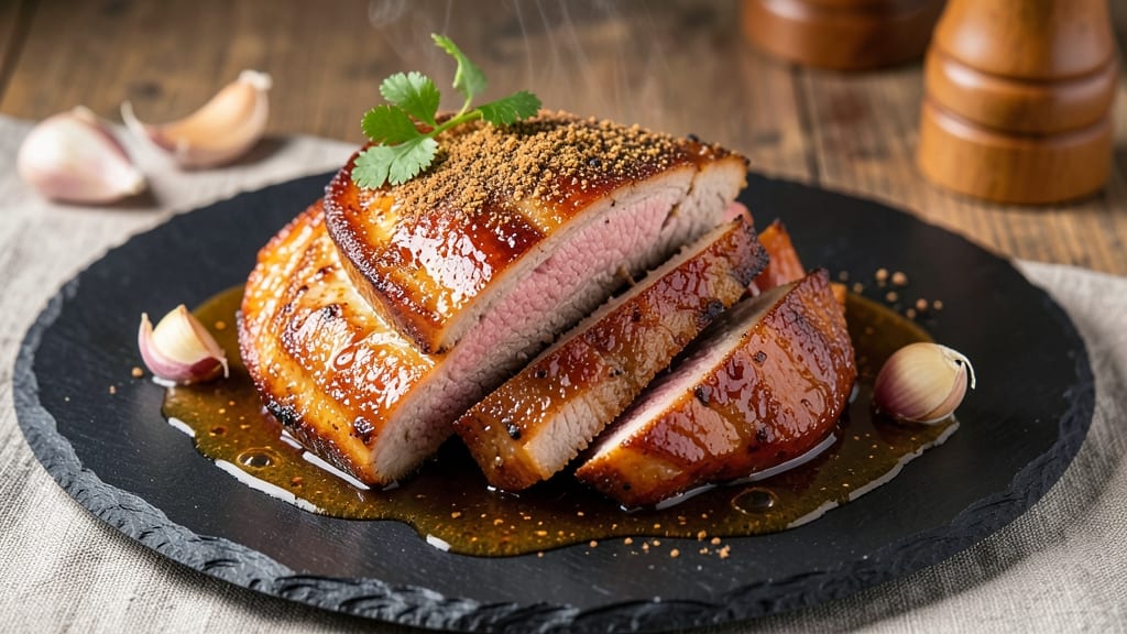 Chinese BBQ Roast Pork Recipe: Charred Five-Spice Crust, Silky Pink Inside