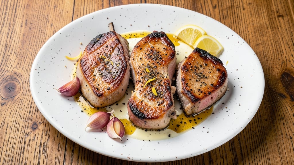 Broiled Pork Chops Recipe: Juicy Pink Centers With Caramelized Crust