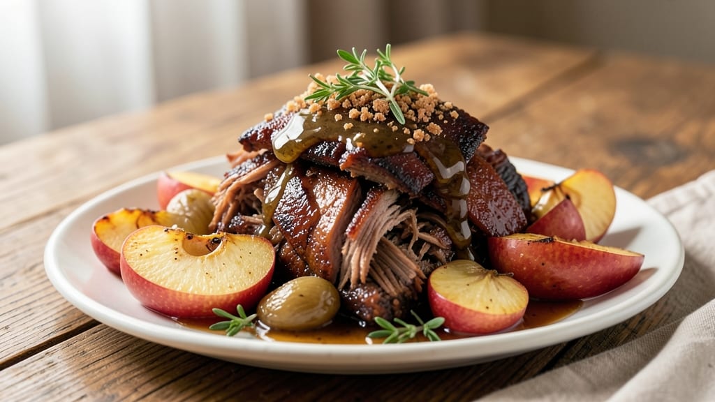 Apple Bourbon Pulled Pork Recipe: Slow-Simmered Spice and Apple Fusion
