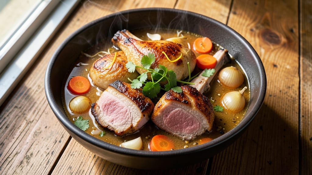 Chicken and Pork Soup Recipe: Fragrant Ginger-Lime Broth That Warms the Soul