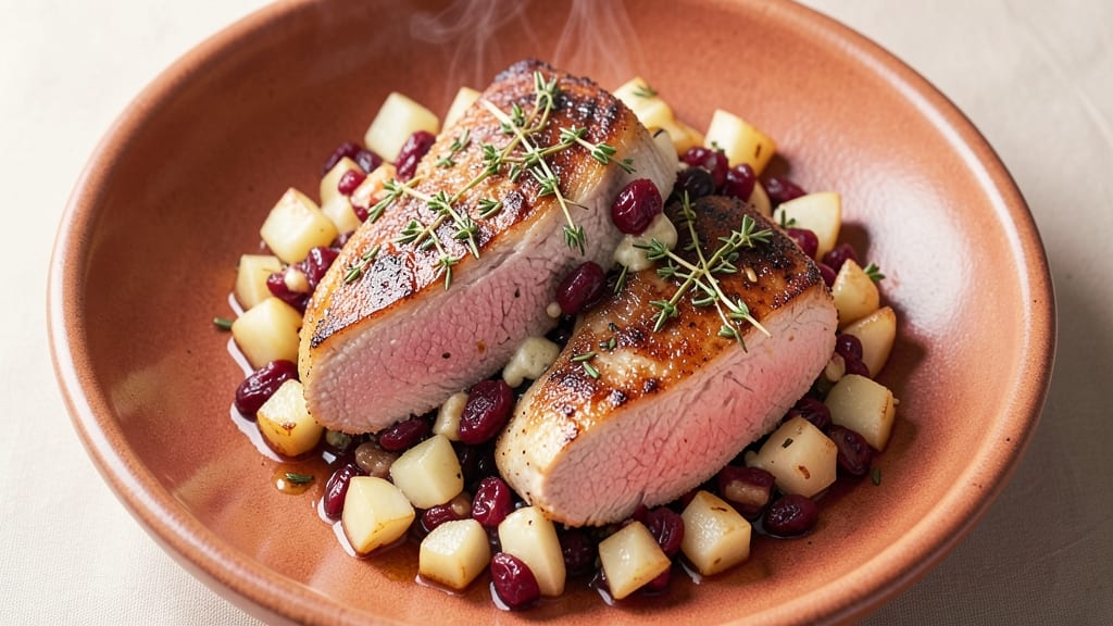 Apple Cranberry Stuffed Pork Chops Recipe: Sweet-Tart Filling That Caramelizes Edges