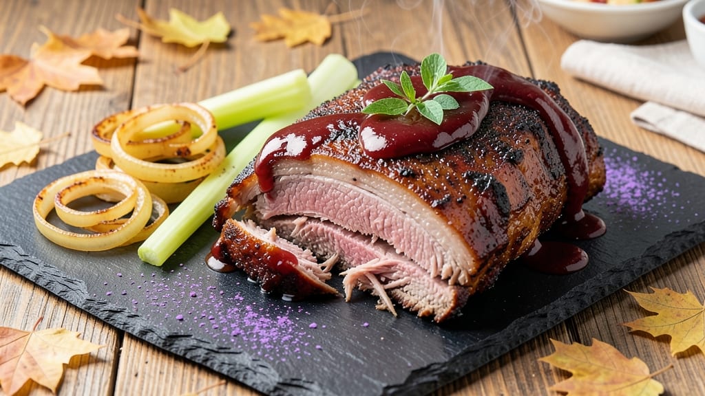 Famous Pulled Pork Recipe: Slow-Smoked Tenderness with Celery Crown Topping