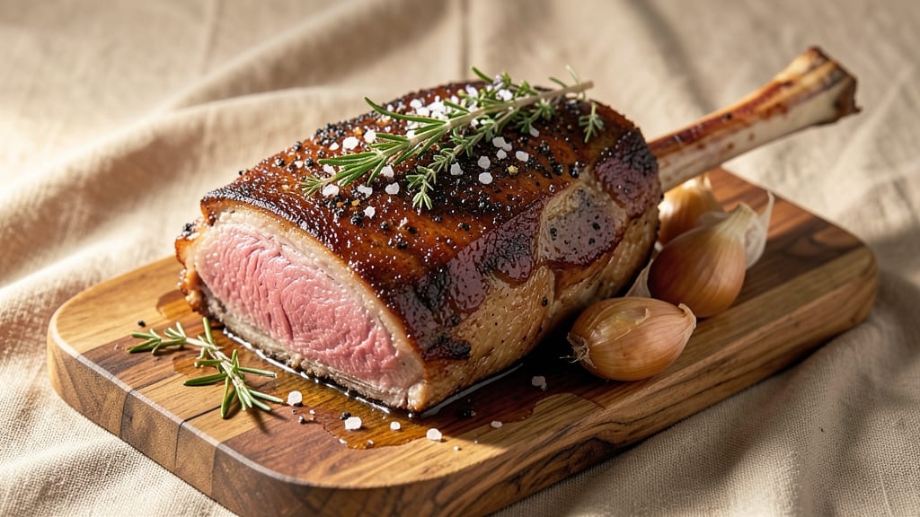 Bone-In Pork Sirloin End Roast Recipe: Dry-Brined Crust and Juicy Pink Core
