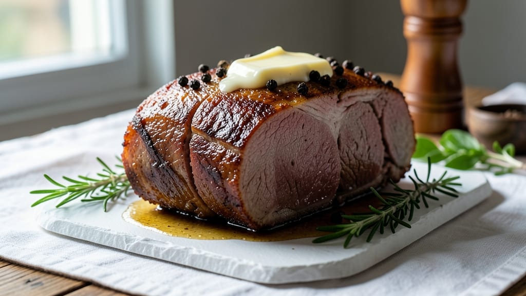 Bone-In Pork Loin End Roast Recipe: Pan-Sear Crust Locks in Juicy Pink Centers