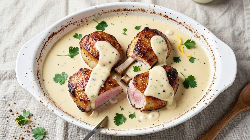 Baked Pork Chops Recipe with Cream of Chicken Soup: Creamy-Spiced One-Pan Dinner in 45 Minutes