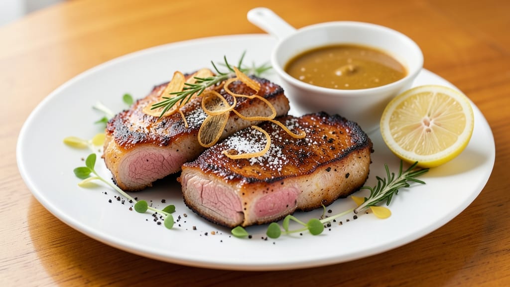 Angel Pork Chops Recipe: Celery Crown Crunch Over Creamy Onion Gravy