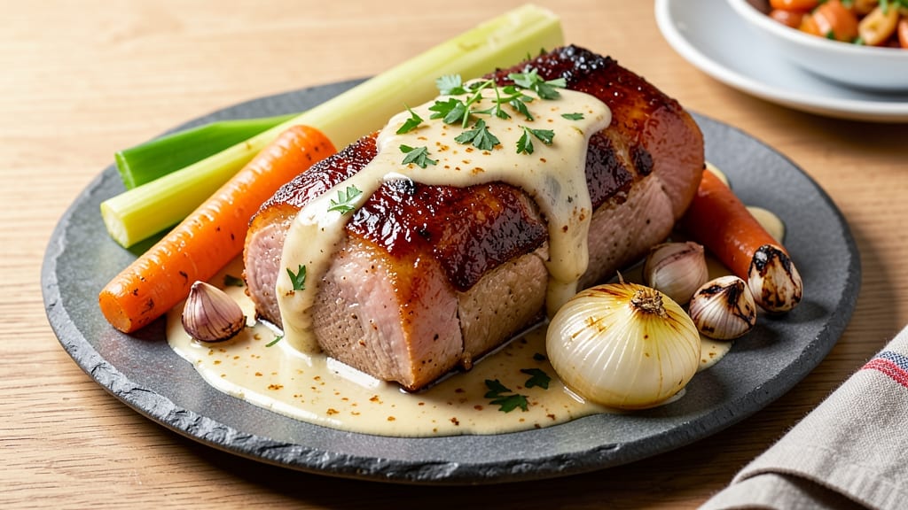 Milk Braised Pork Shoulder Recipe: Slow-Simmered Richness With Celery Crown Crunch