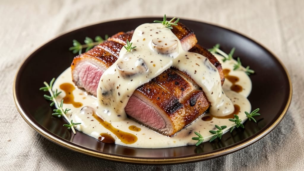 Pork Tenderloin Crock Pot Cream of Mushroom Recipe: Silky Mushroom Gravy That Thickens on Rest