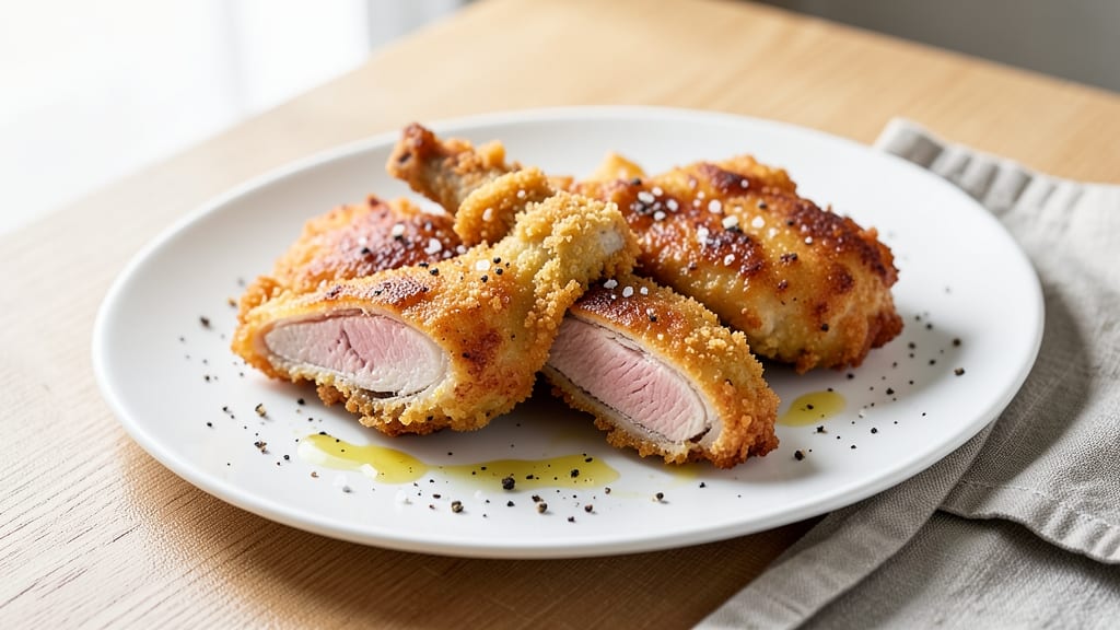 Fried Butterfly Pork Chops Recipe: Crispy-Layered Bites With Juicy Pink Hearts