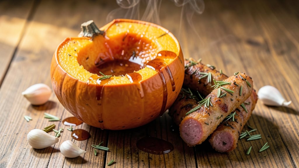 Acorn Squash and Pork Sausage Recipe: Caramelized Squash and Herbed Sausage Harmony