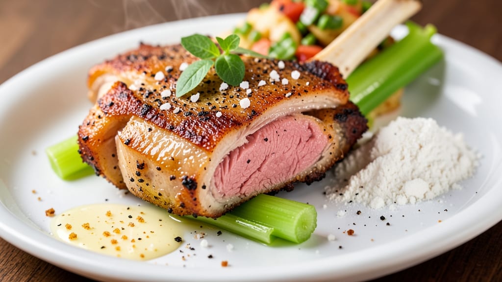 Minnesota State Fair Pork Chops Recipe: Celery Crown Crunch Over Smoky Tomato Gravy