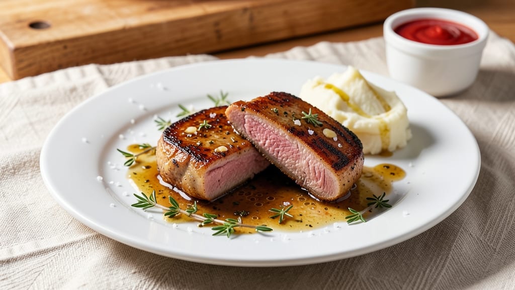 End Cut Pork Chops Recipe: Pan-Seared Crispness With Juicy Pink Hearts
