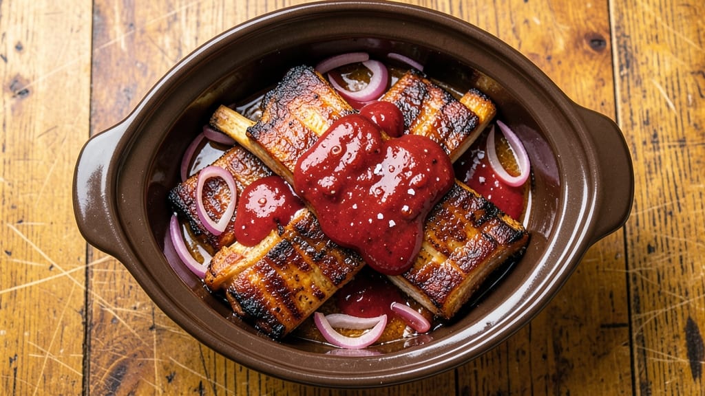 Bone-In Pork Ribs Crock Pot Recipe: Smoky Bark Meets Juicy Pink Magic