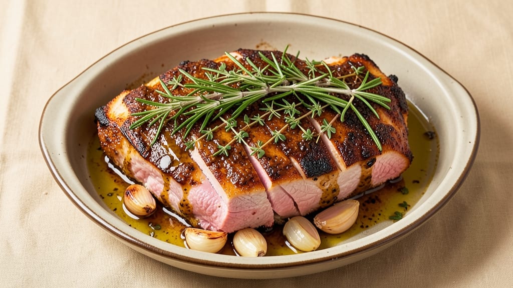 Baked Pork Loin Roast Recipe: Herb-Crusted, Juicy Pink Center Every Time